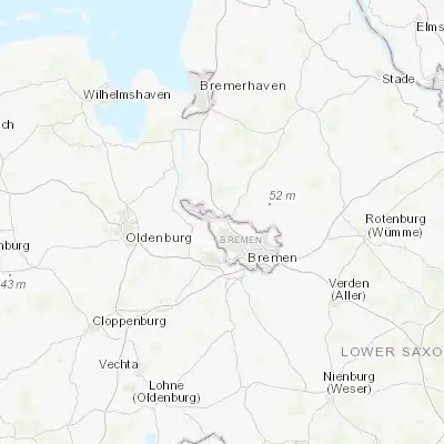 Map showing location of Burglesum (53.165320, 8.688730)