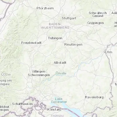 Map showing location of Burladingen (48.291110, 9.112860)