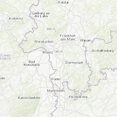 Map showing location of Büttelborn (49.903330, 8.523330)