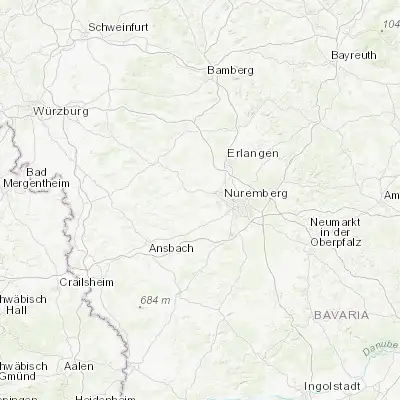 Map showing location of Cadolzburg (49.457300, 10.853290)