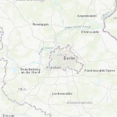 Map showing location of Charlottenburg (52.516670, 13.283330)