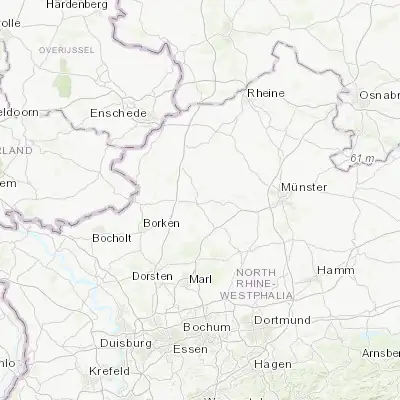 Map showing location of Coesfeld (51.943490, 7.168090)