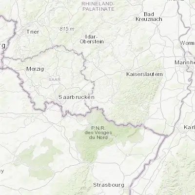 Map showing location of Contwig (49.250000, 7.433330)