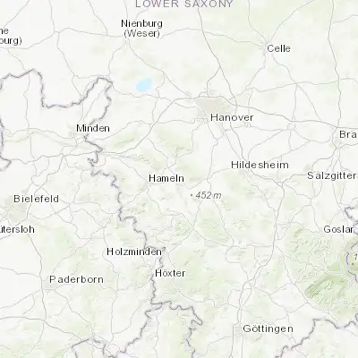 Map showing location of Coppenbrügge (52.118520, 9.548700)