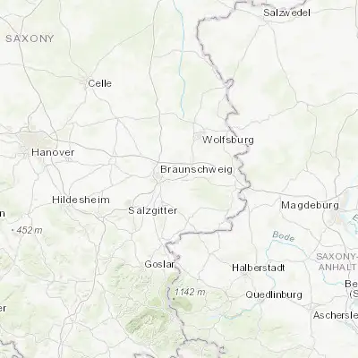 Map showing location of Cremlingen (52.250000, 10.650000)