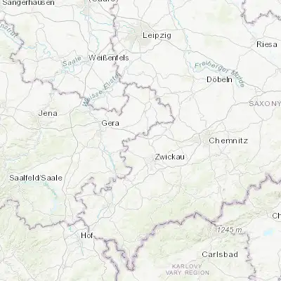 Map showing location of Crimmitschau (50.816440, 12.390450)