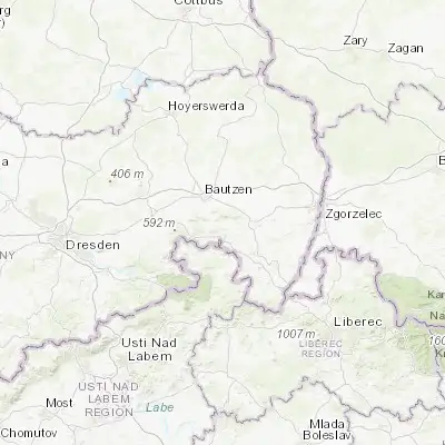 Map showing location of Cunewalde (51.100000, 14.516670)