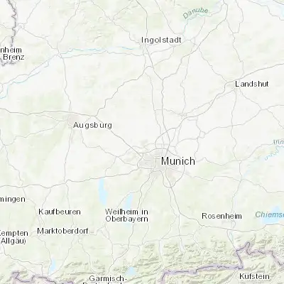 Map showing location of Dachau (48.260000, 11.434020)