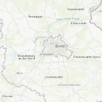 Map showing location of Dahlem (52.458100, 13.287020)
