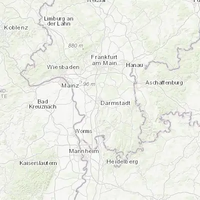 Map showing location of Darmstadt (49.871670, 8.650270)