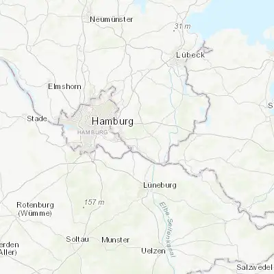 Map showing location of Dassendorf (53.495320, 10.359870)