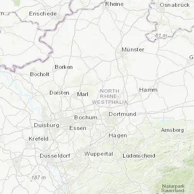 Map showing location of Datteln (51.655980, 7.345300)