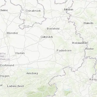 Map showing location of Delbrück (51.765030, 8.562230)