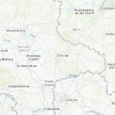 Map showing location of Dessau (51.838640, 12.245550)