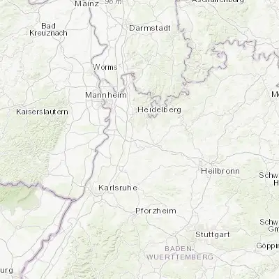 Map showing location of Dielheim (49.284170, 8.738060)