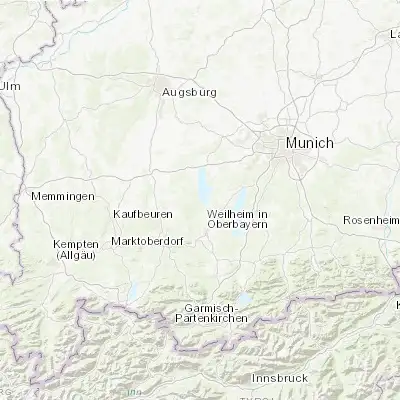 Map showing location of Dießen am Ammersee (47.950850, 11.103060)