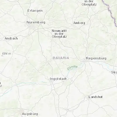Map showing location of Dietfurt (49.035780, 11.586240)