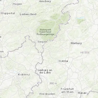 Map showing location of Dillenburg (50.741140, 8.286990)