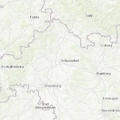 Map showing location of Dittelbrunn (50.072120, 10.219740)