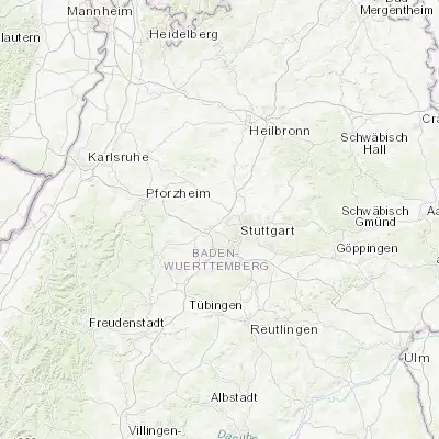 Map showing location of Ditzingen (48.826720, 9.067030)