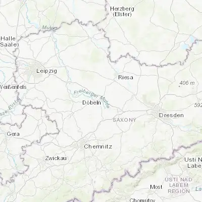 Map showing location of Döbeln (51.122100, 13.110270)