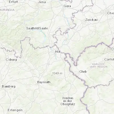 Map showing location of Döhlau (50.283330, 11.950000)