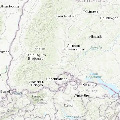 Map showing location of Donaueschingen (47.955140, 8.497070)