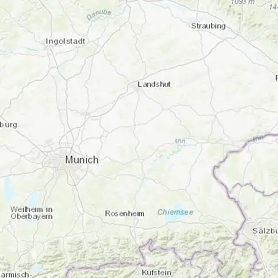 Map showing location of Dorfen (48.270370, 12.160560)