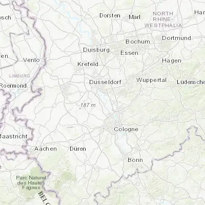 Map showing location of Dormagen (51.096830, 6.831670)