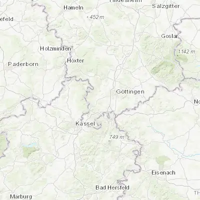 Map showing location of Dransfeld (51.499100, 9.761790)