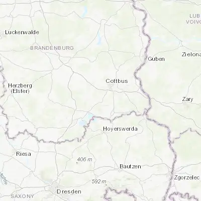 Map showing location of Drebkau (51.654120, 14.223160)