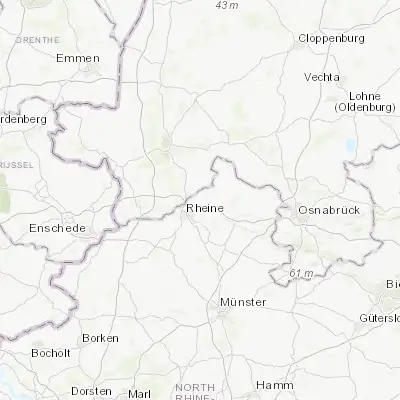 Map showing location of Dreierwalde (52.331940, 7.503330)
