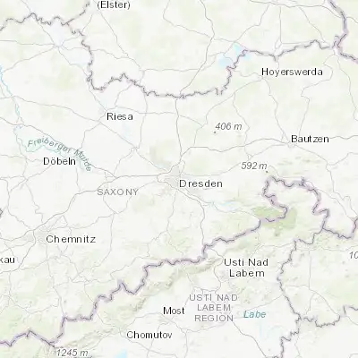 Map showing location of Dresden (51.050890, 13.738320)