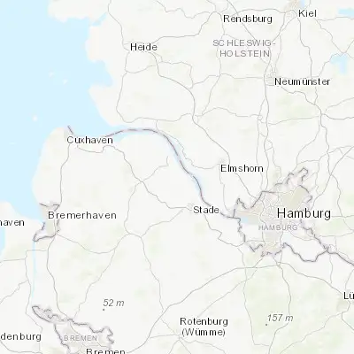 Map showing location of Drochtersen (53.710150, 9.384630)