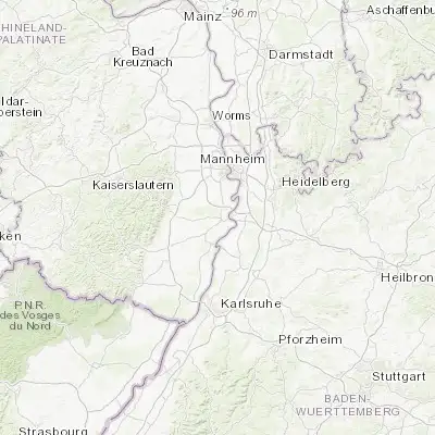 Map showing location of Dudenhofen (49.318610, 8.388610)