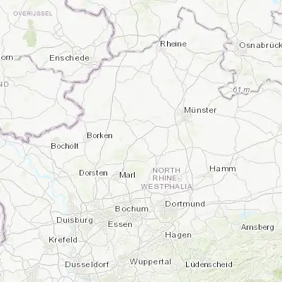 Map showing location of Dülmen (51.831490, 7.280750)