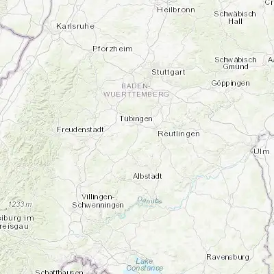 Map showing location of Dußlingen (48.453570, 9.055520)