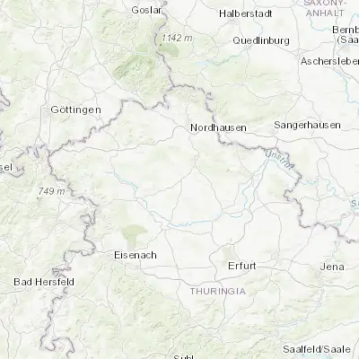 Map showing location of Ebeleben (51.282830, 10.729990)