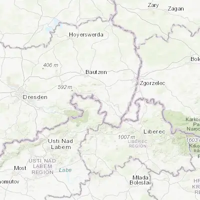 Map showing location of Ebersbach (51.007620, 14.586210)