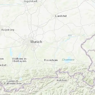 Map showing location of Ebersberg (48.077100, 11.970630)