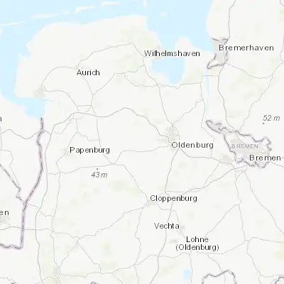 Map showing location of Edewecht (53.126990, 7.984060)
