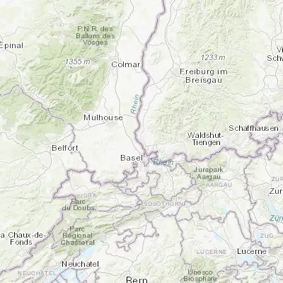 Map showing location of Efringen-Kirchen (47.650000, 7.566670)