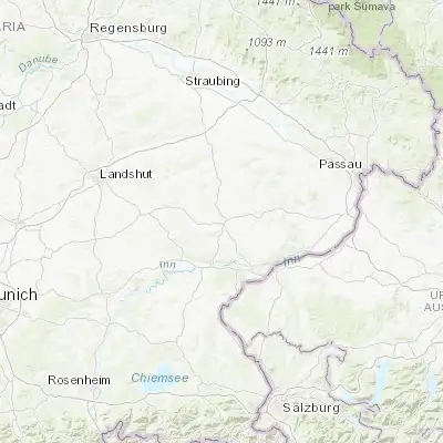 Map showing location of Eggenfelden (48.405090, 12.757520)