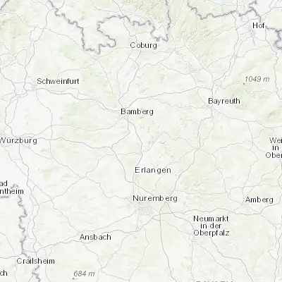Map showing location of Eggolsheim (49.769610, 11.057010)