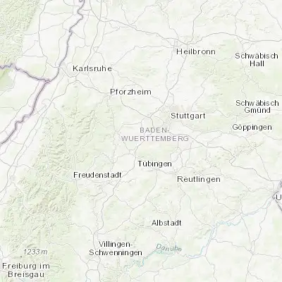Map showing location of Ehningen (48.658820, 8.941240)