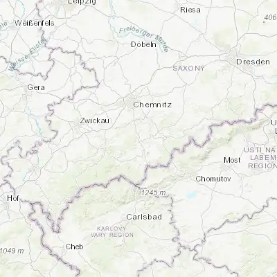 Map showing location of Ehrenfriedersdorf (50.649340, 12.970090)