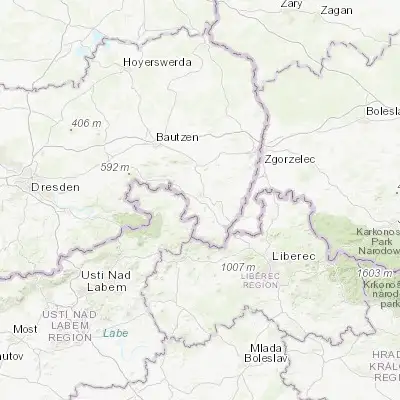 Map showing location of Eibau (50.982720, 14.662140)