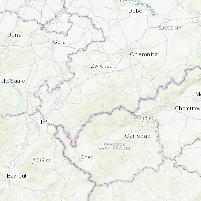 Map showing location of Eibenstock (50.494310, 12.599780)