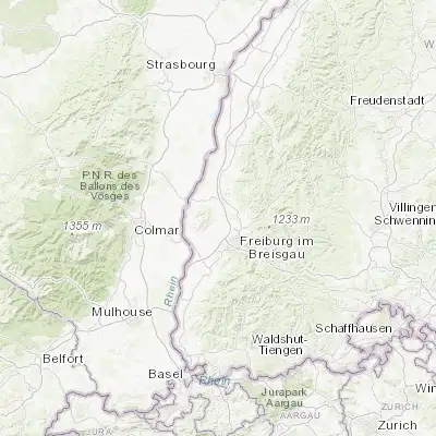 Map showing location of Eichstetten (48.094270, 7.742440)