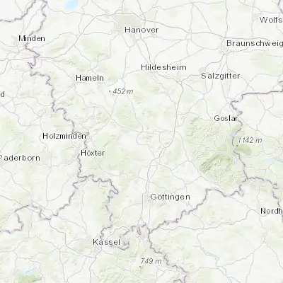 Map showing location of Einbeck (51.820180, 9.869610)